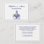 紋章名門私立校風のの紋章の紋章の青いパイナップルコート 名刺 (正面/裏面)