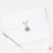 紋章名門私立校風のの紋章の紋章 スクエアシール (封筒)