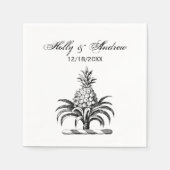 紋章名門私立校風のの紋章の紋章 スタンダードカクテルナプキン (正面)