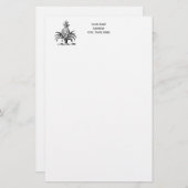 紋章名門私立校風のの紋章の紋章 便箋 (正面/裏面)