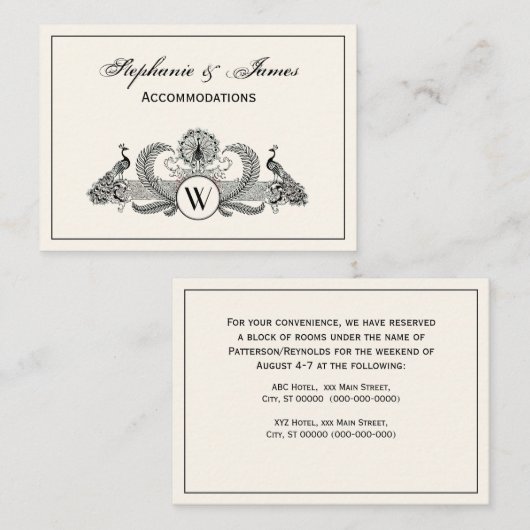 紋章名門私立校風のの紋章の紋章 名刺 (正面/裏面)