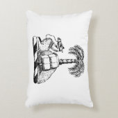 紋章名門私立校風のラクダのヤシの木のコートオブアームズ アクセントクッション (正面(垂直))