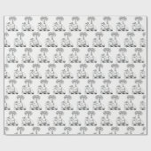 紋章名門私立校風のラクダのヤシの木のコートオブアームズ ラッピングペーパー (フラット)