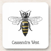 紋章名門私立校風のヴィンテージビー#2コート・オブ・アームズC コースター (正面)