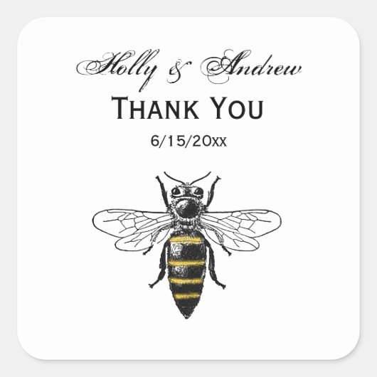 紋章名門私立校風のヴィンテージビー#2コート・オブ・アームズC スクエアシール (正面)