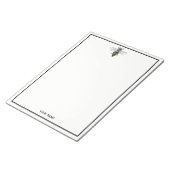 紋章名門私立校風のヴィンテージビー#2コート・オブ・アームズC ノートパッド (アングル)