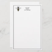 紋章名門私立校風のヴィンテージビー#2コート・オブ・アームズC 便箋 (正面/裏面)