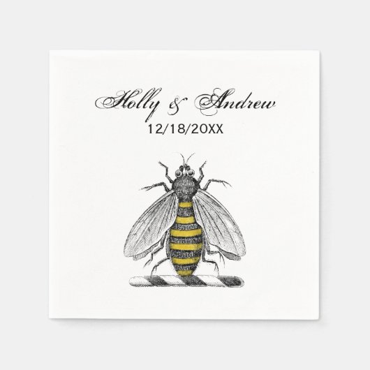 紋章名門私立校風のCの紋章の紋章の紋章ヴィンテージビーコート スタンダードカクテルナプキン (正面)