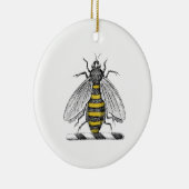 紋章名門私立校風のCの紋章の紋章の紋章ヴィンテージビーコート セラミックオーナメント (右)