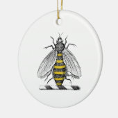 紋章名門私立校風のCの紋章の紋章の紋章ヴィンテージビーコート セラミックオーナメント (左)