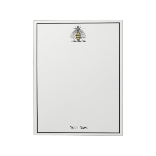 紋章名門私立校風のCの紋章の紋章の紋章ヴィンテージビーコート ノートパッド (回転)