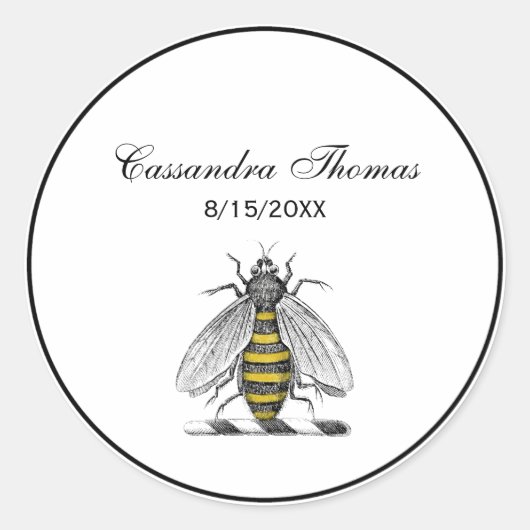 紋章名門私立校風のCの紋章の紋章の紋章ヴィンテージビーコート ラウンドシール (正面)