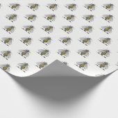 紋章名門私立校風のCの紋章の紋章の紋章ヴィンテージビーコート ラッピングペーパー (角)