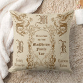 紋章学のドラゴンのスコットランドの一族の人の戦士フレーム クッション (ブランケット)