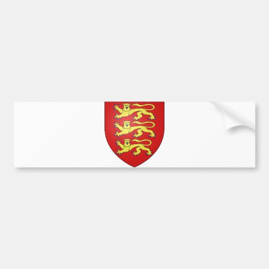 紋章学の記号イギリスの公式の紋章付き外衣 バンパーステッカー (正面)