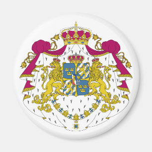 紋章学の記号スウェーデンの公式の紋章付き外衣 マグネット