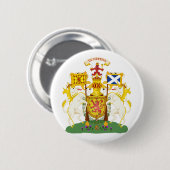 紋章学の記号スコットランドの公式の紋章付き外衣 缶バッジ (正面&裏面)