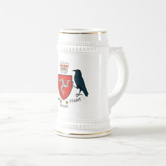 紋章学の記号人の公式の紋章付き外衣の島 ビールジョッキ (正面右)