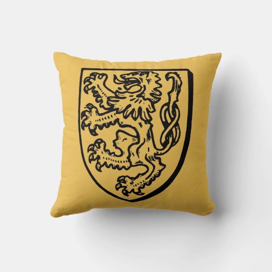 紋章学: ライオン クッション (裏面)