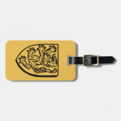 紋章学: ライオン ラゲッジタグ (正面横)