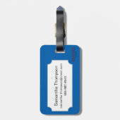 紋章学 ラゲッジタグ (裏面縦)