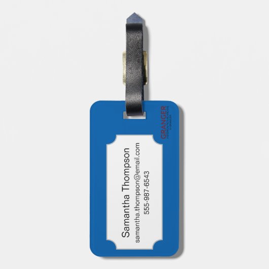 紋章学 ラゲッジタグ (裏面縦)