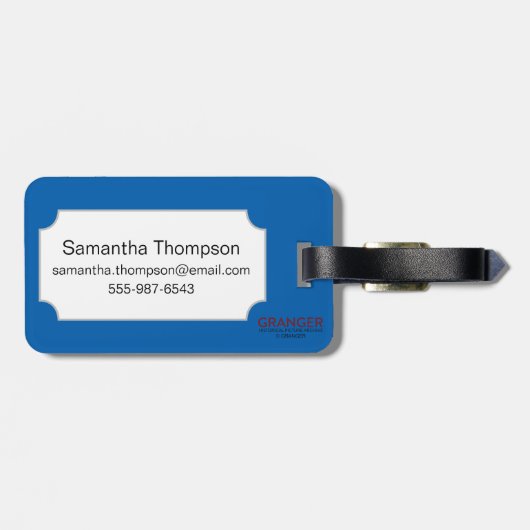 紋章学 ラゲッジタグ (裏面横)