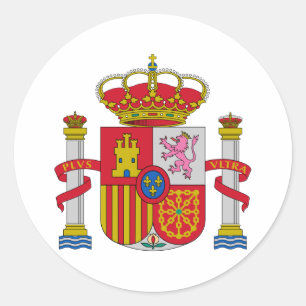 紋章学Symboスペイン人のスペインの公式の紋章付き外衣 ラウンドシール