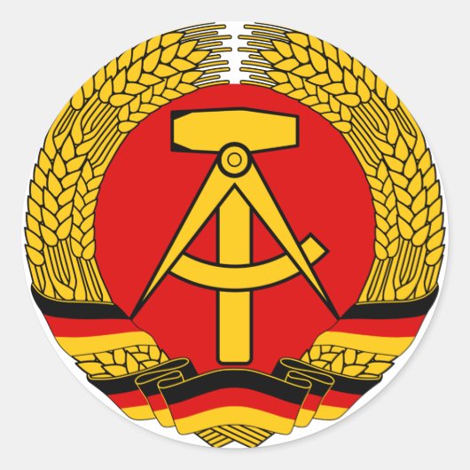 紋章東ドイツ公式の紋章の紋章 ラウンドシール (正面)