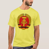 紋章東ドイツ公式の紋章の紋章 Tシャツ (正面)