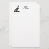 紋章狩り《鳥》ハヤブサ着用ヘルメットフードC 便箋 (正面/裏面)