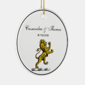 紋章獅子立ち紋章C セラミックオーナメント (右)