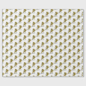 紋章獅子立ち紋章C ラッピングペーパー (フラット)