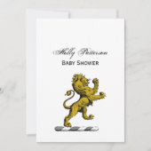 紋章獅子立ち紋章C 招待状 (正面)