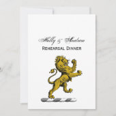 紋章獅子立ち紋章C 招待状 (正面)