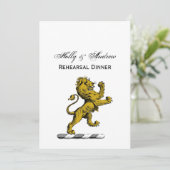 紋章獅子立ち紋章C 招待状 (スタンド正面)