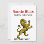 紋章獅子立ち紋章C 招待状 (正面)