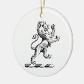 紋章獅子立紋章 セラミックオーナメント (左)