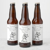 紋章獅子立紋章 ビールラベル (ボトル)