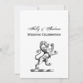 紋章獅子立紋章 招待状 (正面)