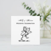 紋章獅子立紋章 招待状 (スタンド正面)