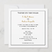 紋章獅子立紋章 招待状 (裏面)