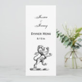 紋章獅子立紋章 招待状 (スタンド正面)