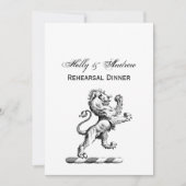 紋章獅子立紋章 招待状 (正面)