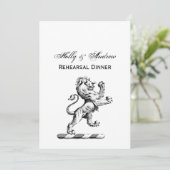 紋章獅子立紋章 招待状 (スタンド正面)