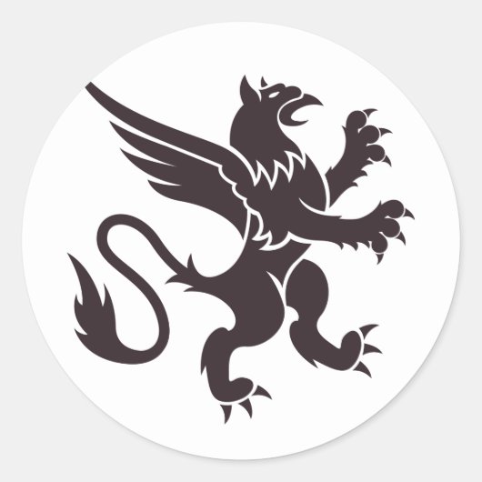 紋章獅子 ラウンドシール (正面)