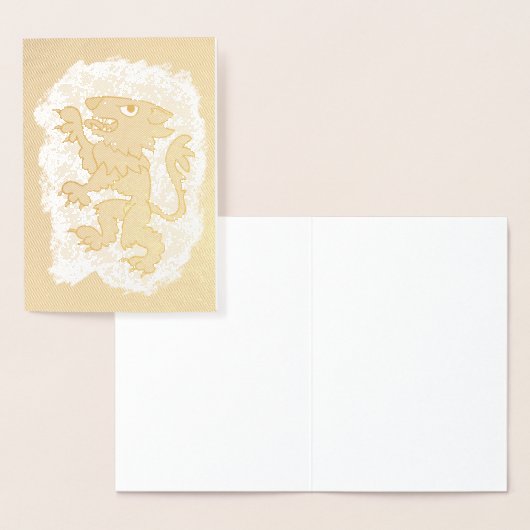 紋章獅子 箔カード (ディスプレー)