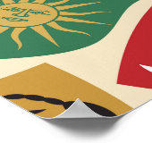 紋章：紋章の背景 ポスター (角)