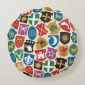 紋章：紋章の背景 ラウンドクッション (裏面)