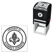 紋章(紋章の)フラ・ダ・リ#26Bロープ枠の特性 セルフインキングスタンプ (インサイチュ)
